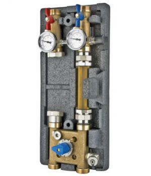 Насосный модуль с байпасом и четырехходовым клапаном
